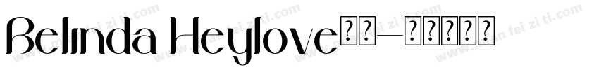 Belinda Heylove字体字体转换